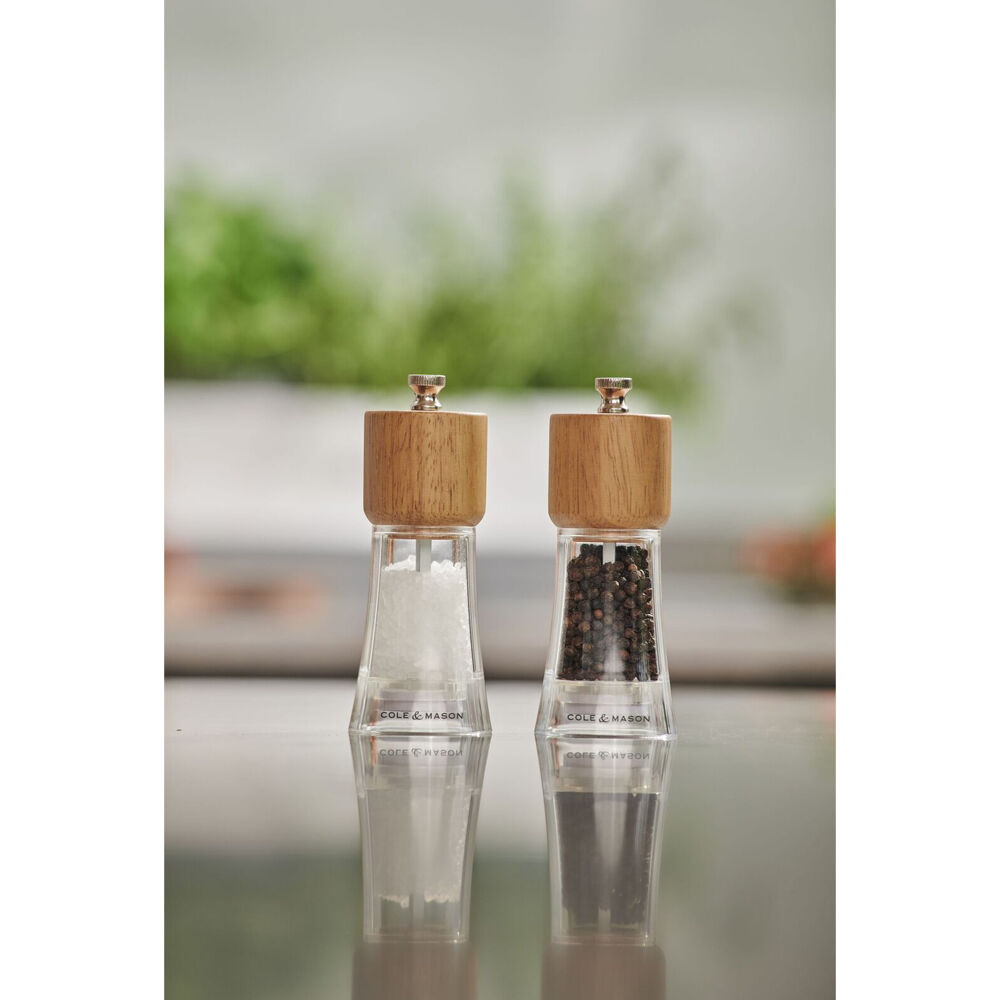 Cole & Mason Woodbury Salt Pepper Mill Grinder Gift Set 5.4x13.4cm Brown
