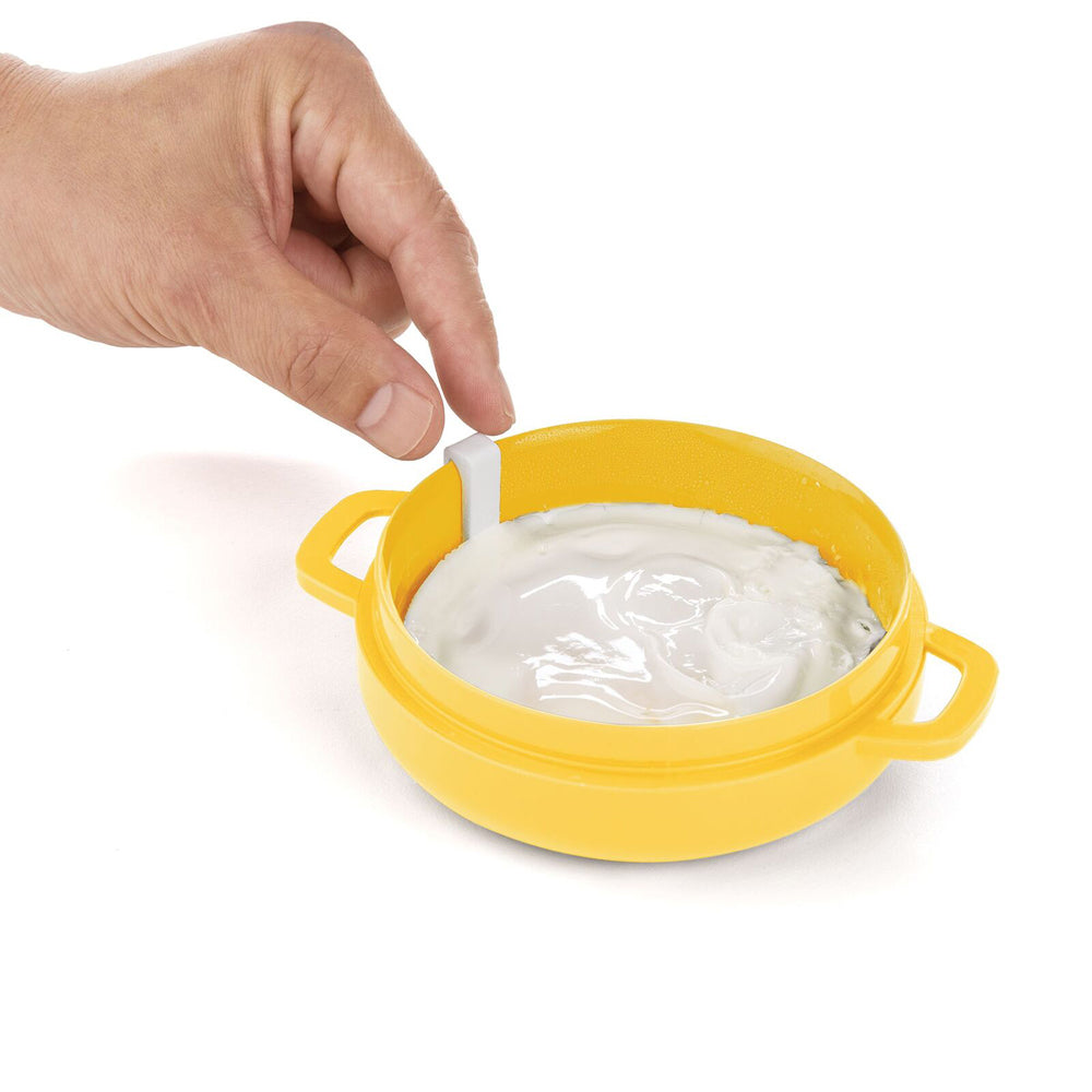 2PK Progressive Prep Solutions Microwave Poach Perfect 2-Egg Cooker - Yellow