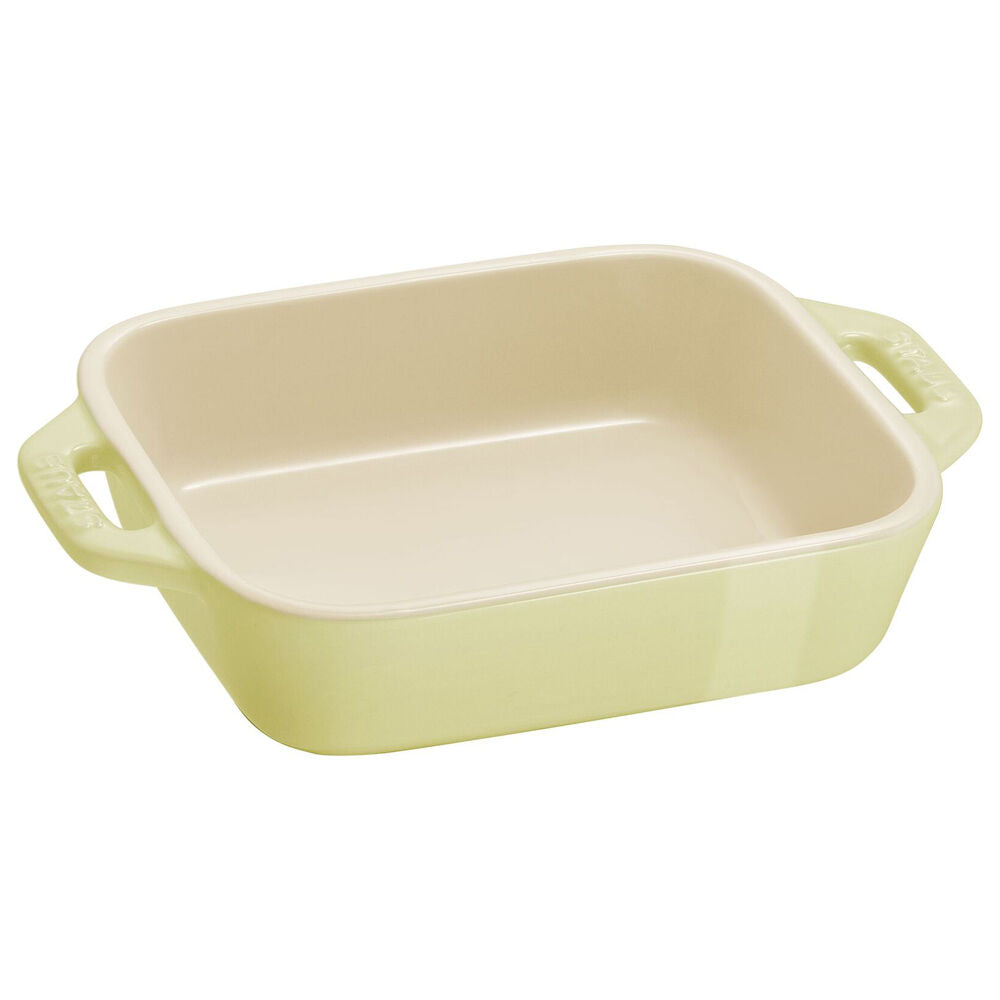 3pc Staub Ceramic Non-Stick Oven Dish Rectangular Baking Dishes Set Green