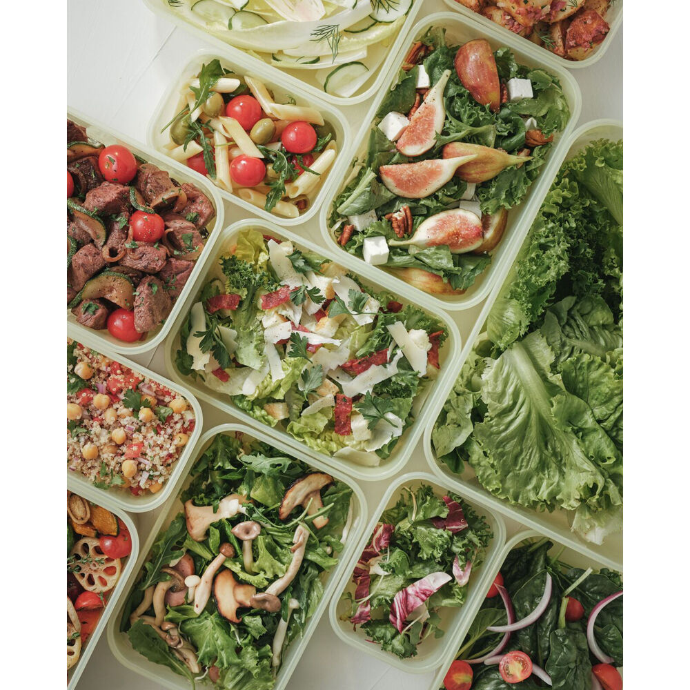 2pc LocknLock Fresh Block 760ml Food Storage Container Set 20.6x14.6cm Green