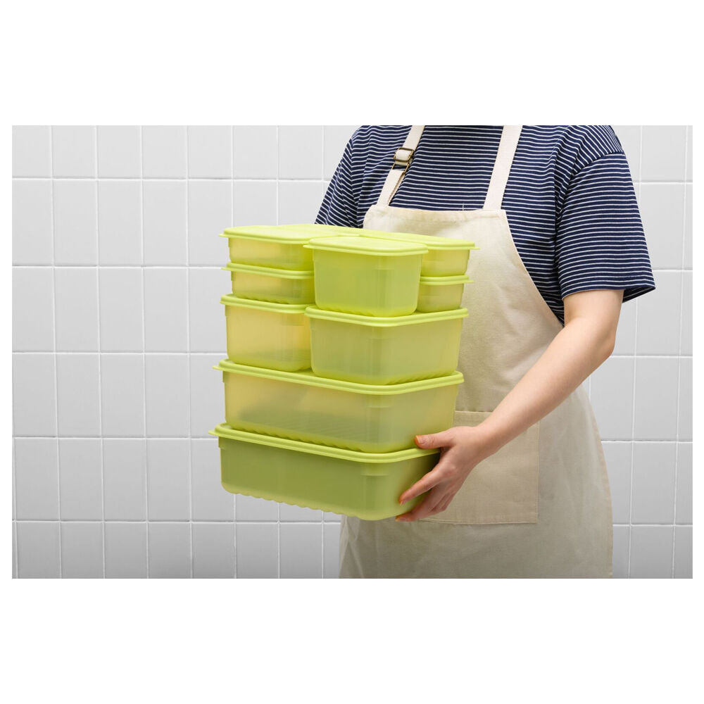 2pc LocknLock Fresh Block 3.2L Food Storage Container Set 29.2x20.6cm Green