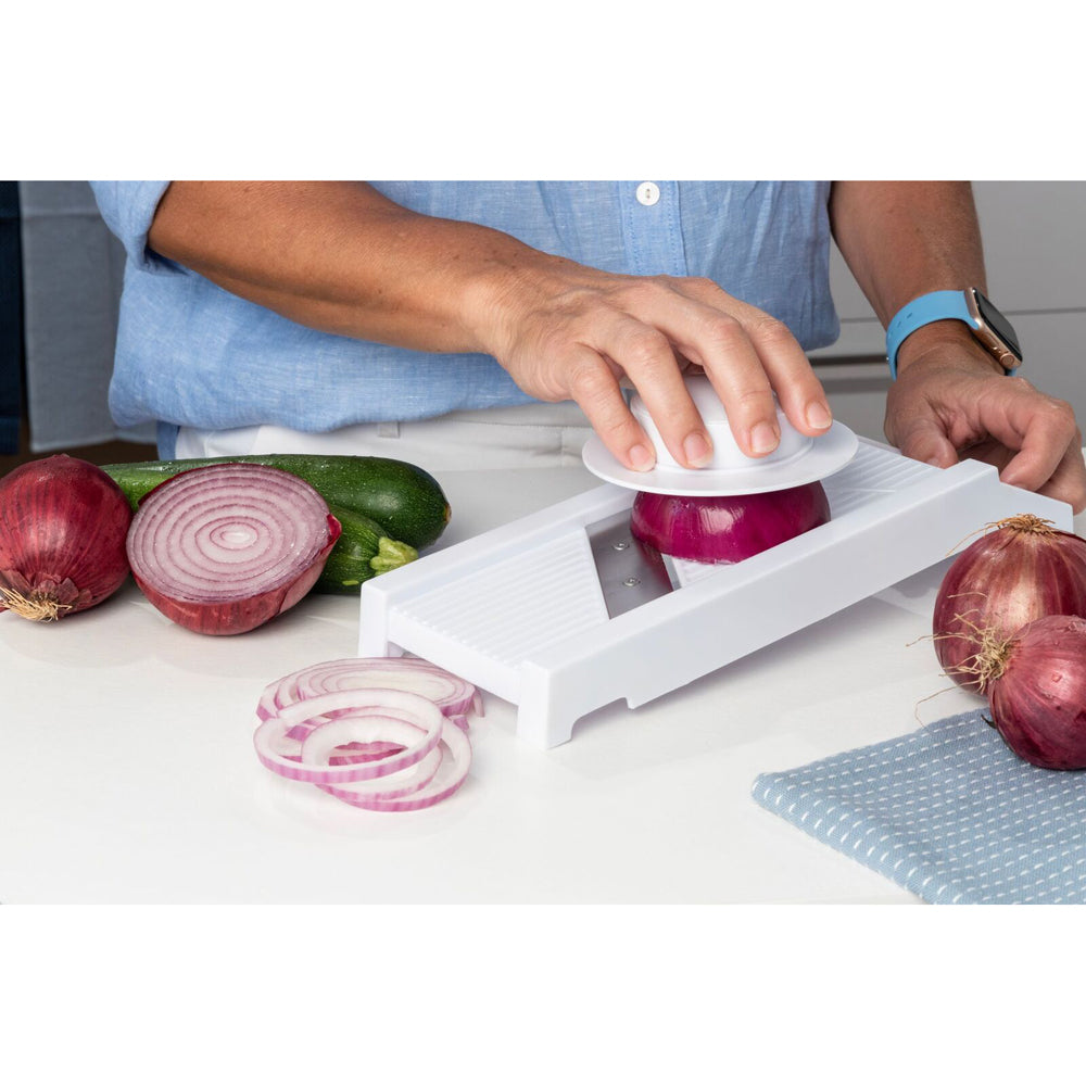 Culinare Mandoline Slicer w/ 4 Blades Fruit/Vegetable Slicer - White