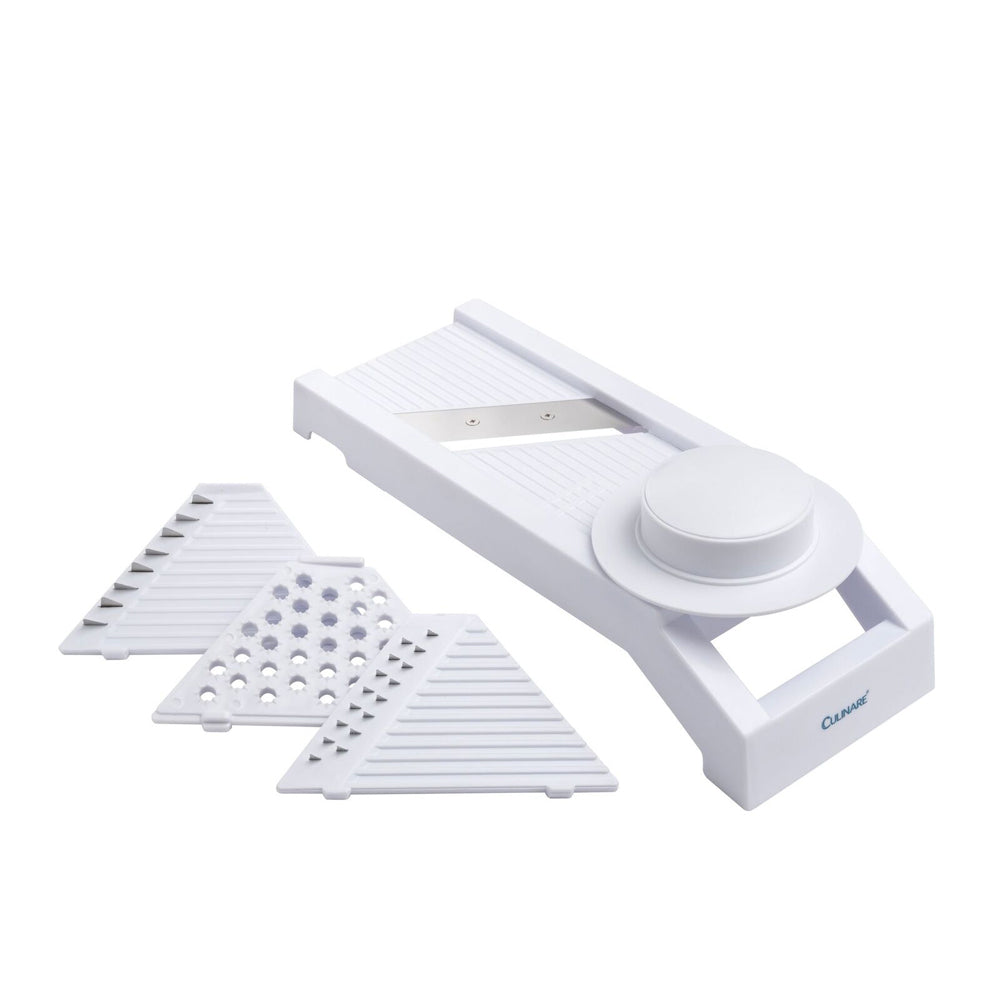 Culinare Mandoline Slicer w/ 4 Blades Fruit/Vegetable Slicer - White