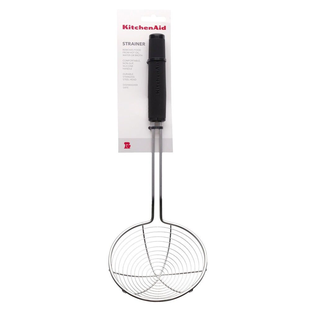 KitchenAid Soft Touch Stainless STeel Wire Strainer 13cm - Black