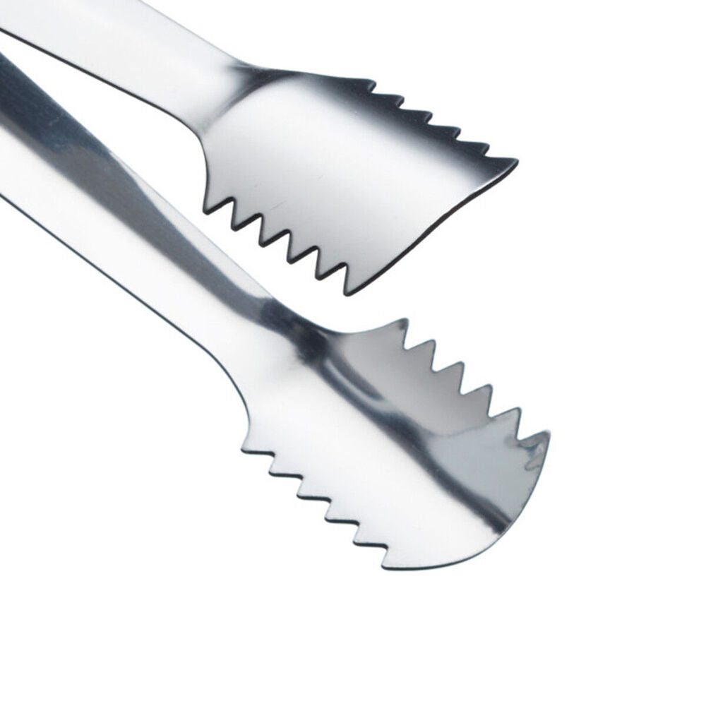 4PK BarCraft 16cm Stainless Steel Ice Serving Tongs - Silver