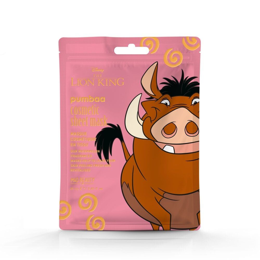 4pc Disney Lion King Sheet Mask Collection 100ml Watermelon/Coconut/Mango/Peach