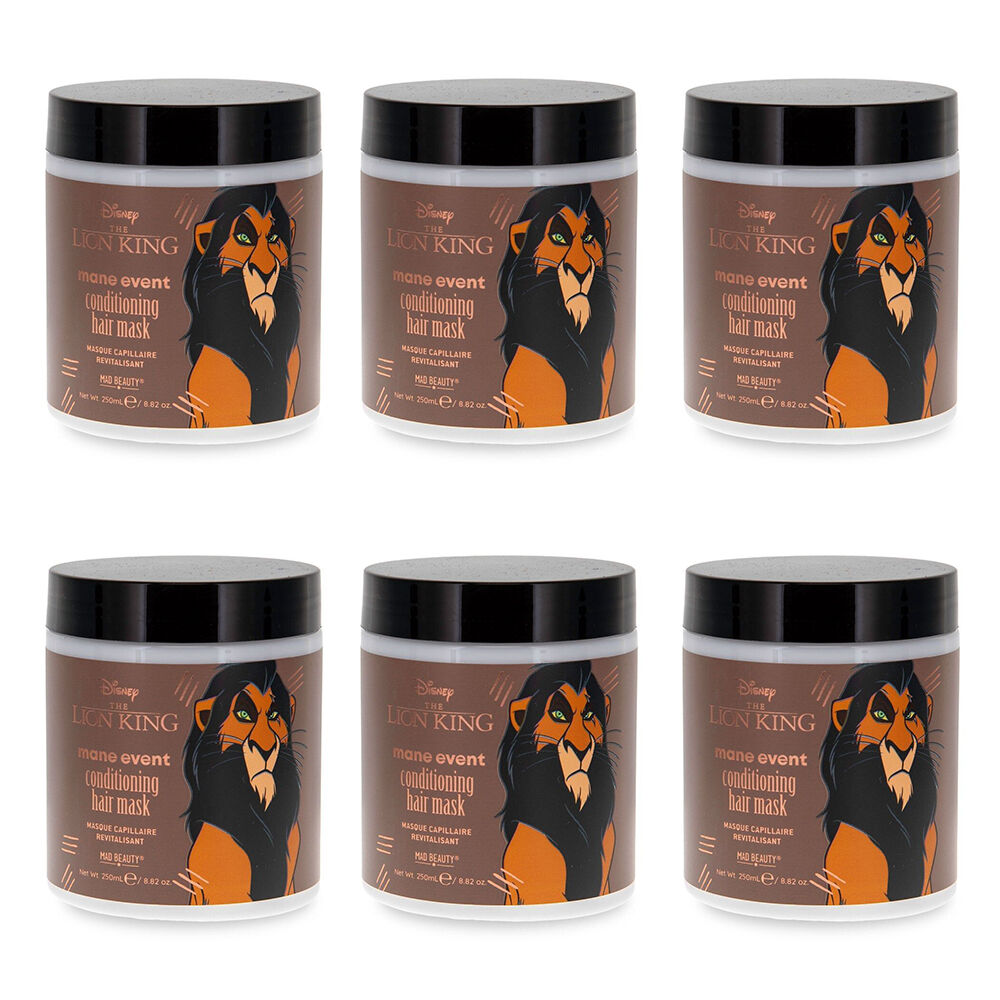 6PK Disney Lion King Scar Deep Conditioning Hair Mask 250ml Mango & Papaya