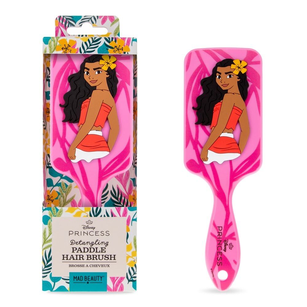 Disney Moana Flexible Wide Toothed Detangling Paddle Hair Brush Pink