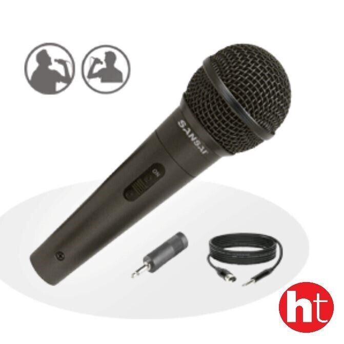 Sansai Dynamic Professional Vocal Microphone - Black