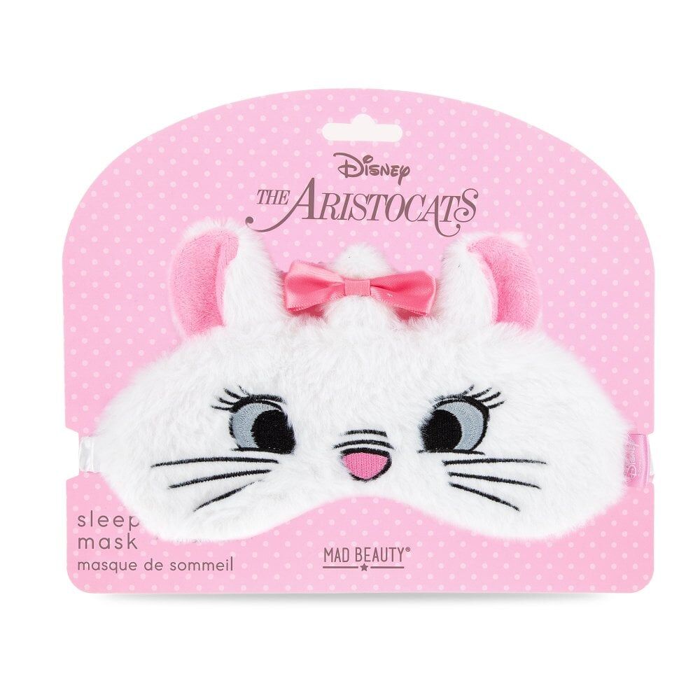 2PK Disney The Aristocats Marie Soft Plush Sleep Face Mask White & Pink