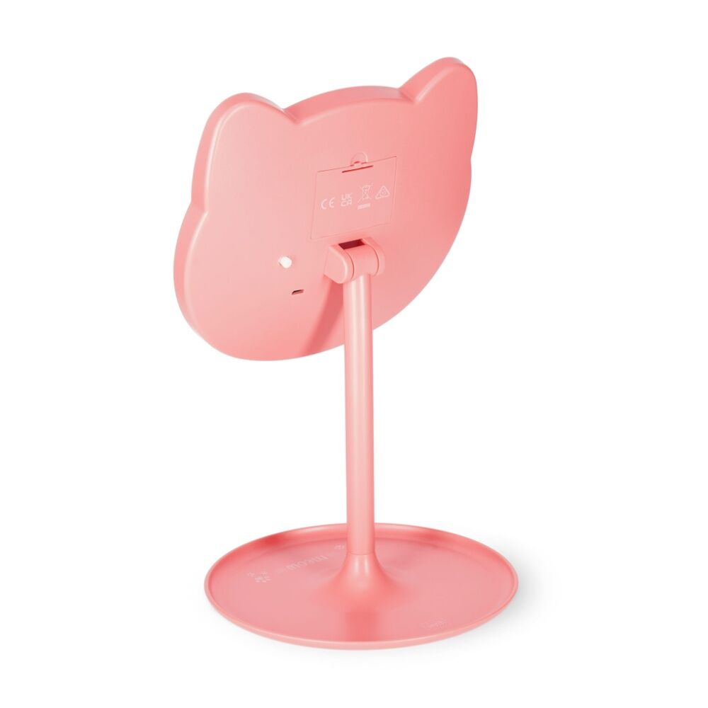 Legami Cat Shaped Make Up Mirror You Look Purrfect 33 LED Battery USB Dimmer