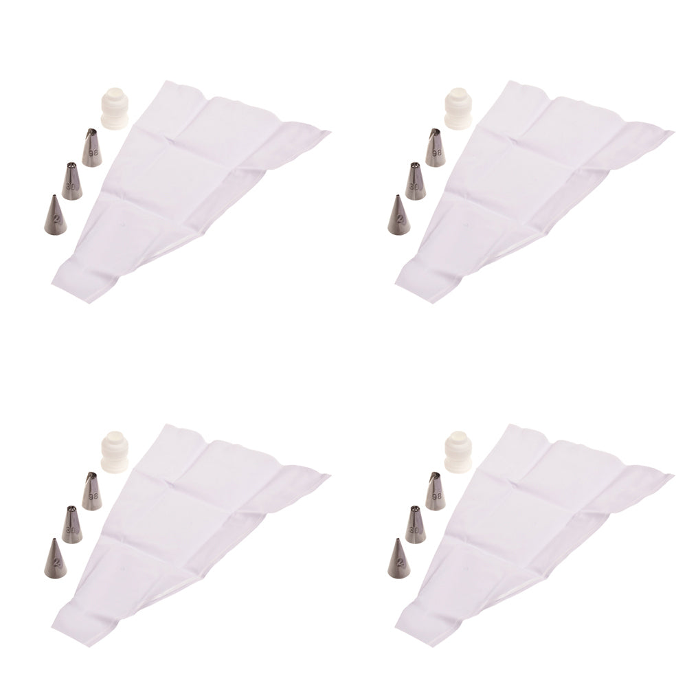 4PK Appetito Icing Bag Set Home Kitchenware Baking Cake Decoration
