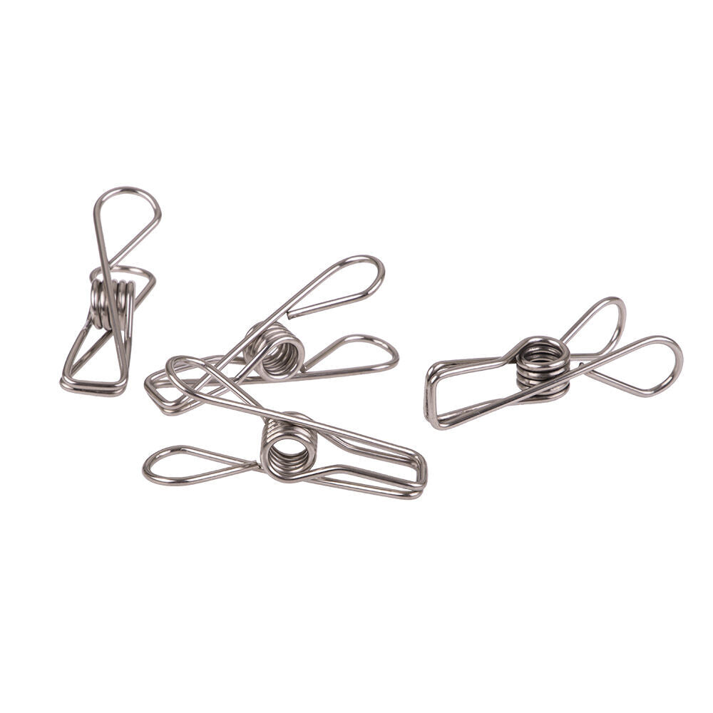 2x 30pc D.Line Stainless Steel Wire Pegs w/ Hemp Bag - Large