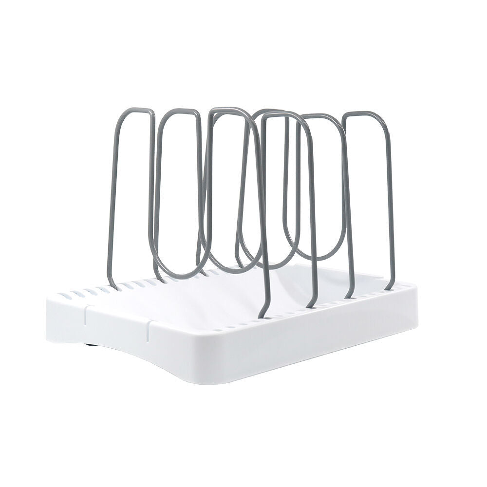 2PK Grand Fusion Cookware Organiser 4-Adjustable Dividers Rack/Stand 26x20cm