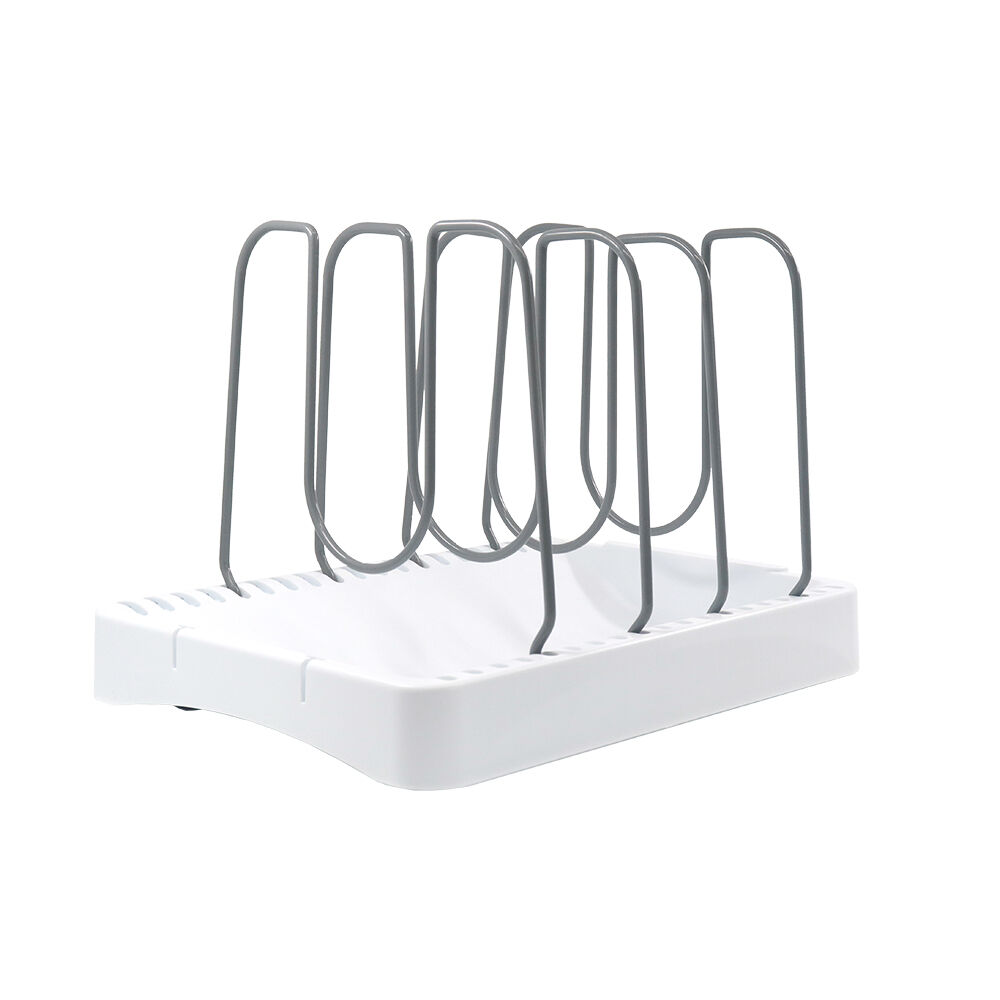 Grand Fusion Cookware Organiser 4-Adjustable Dividers Rack/Stand 26x20cm