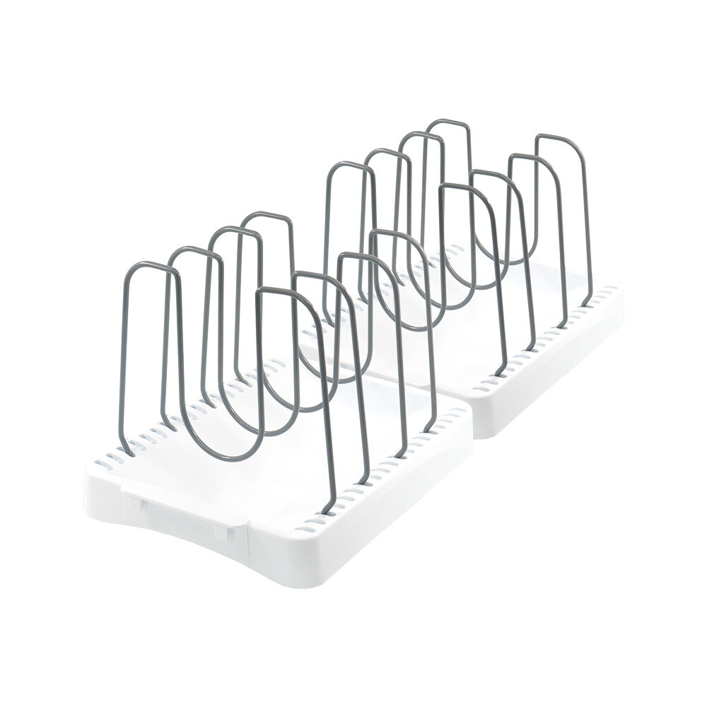 Grand Fusion Cookware Organiser 4-Adjustable Dividers Rack/Stand 26x20cm