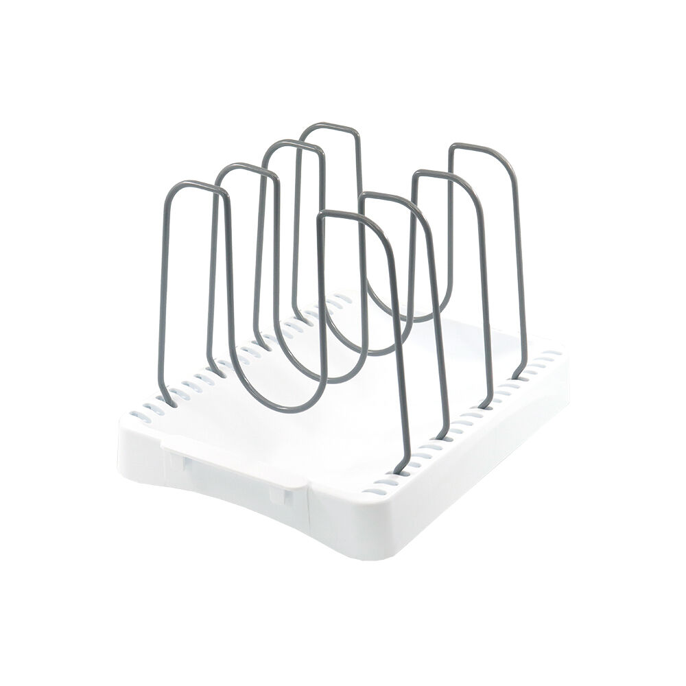 Grand Fusion Cookware Organiser 4-Adjustable Dividers Rack/Stand 26x20cm