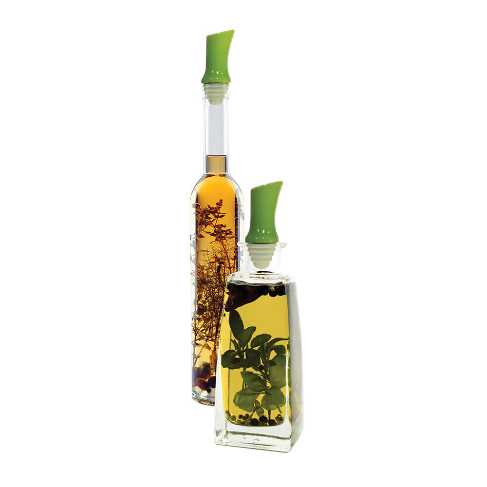 3PK Jokari Self-Sealing Bottle Pour Spout/Pourer - Green