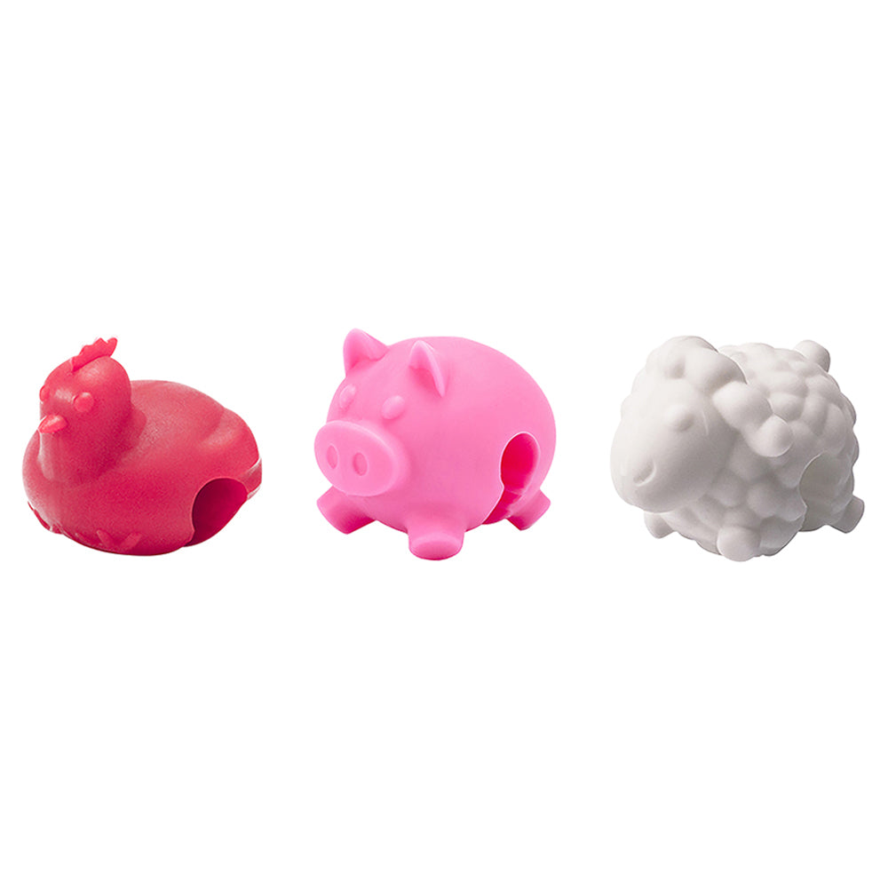 9pc Tovolo Cookware Pot Lid Lifters Set - Farm Animals