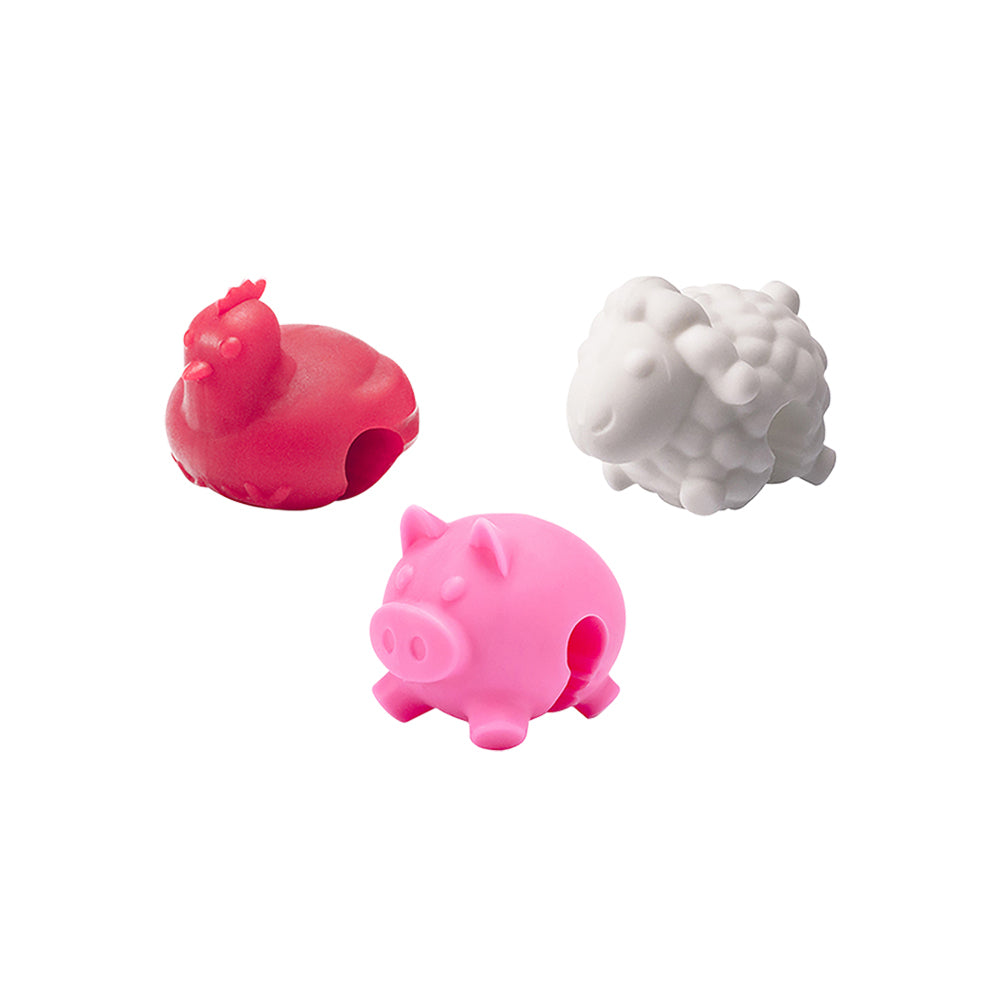 9pc Tovolo Cookware Pot Lid Lifters Set - Farm Animals