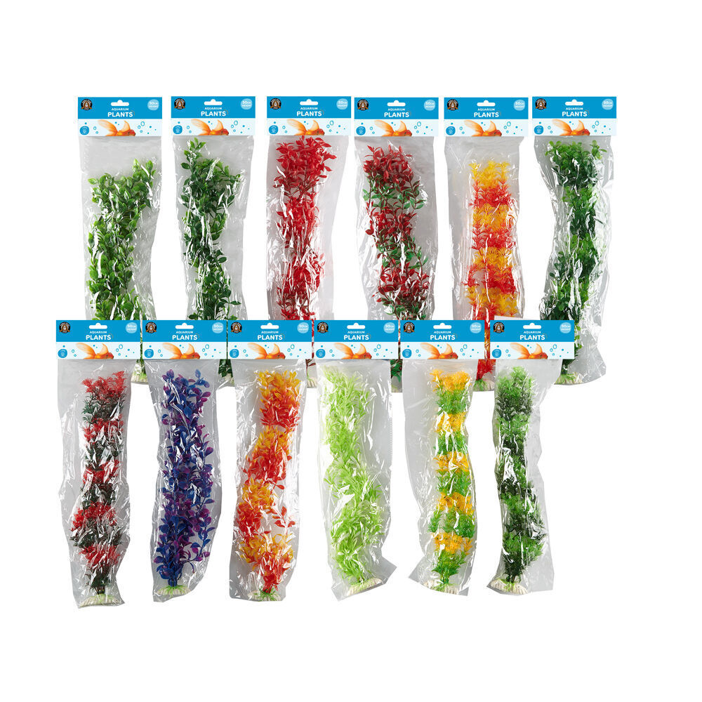 12PK Dudley's World Of Pets Aquarium Plant 50cm Assorted