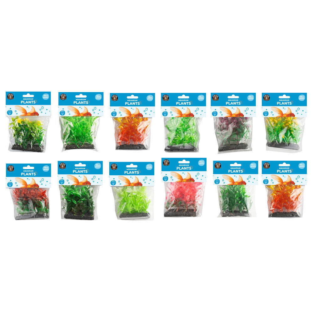 12PK Dudley's World Of Pets Aquarium Plant 10cm Assorted