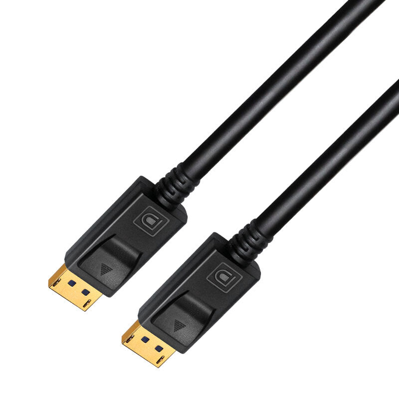 2PK Cruxtec 3M Display Port 1.2 Cable - Black
