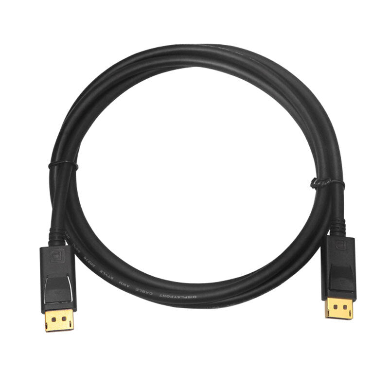2PK Cruxtec 3M Display Port 1.2 Cable - Black
