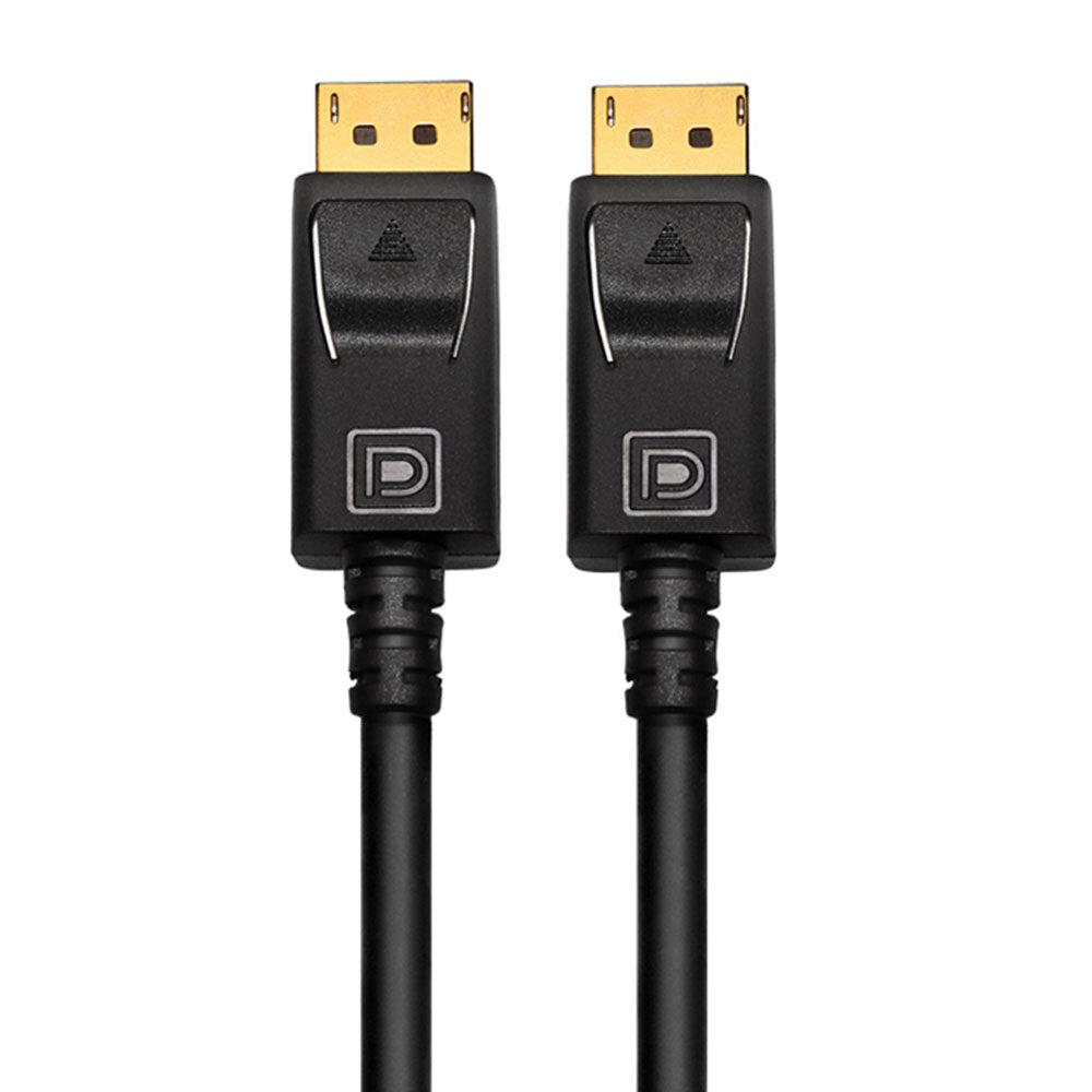 2PK Cruxtec 1m DP 1.4 8K Displayport Male to Male Cable - Black