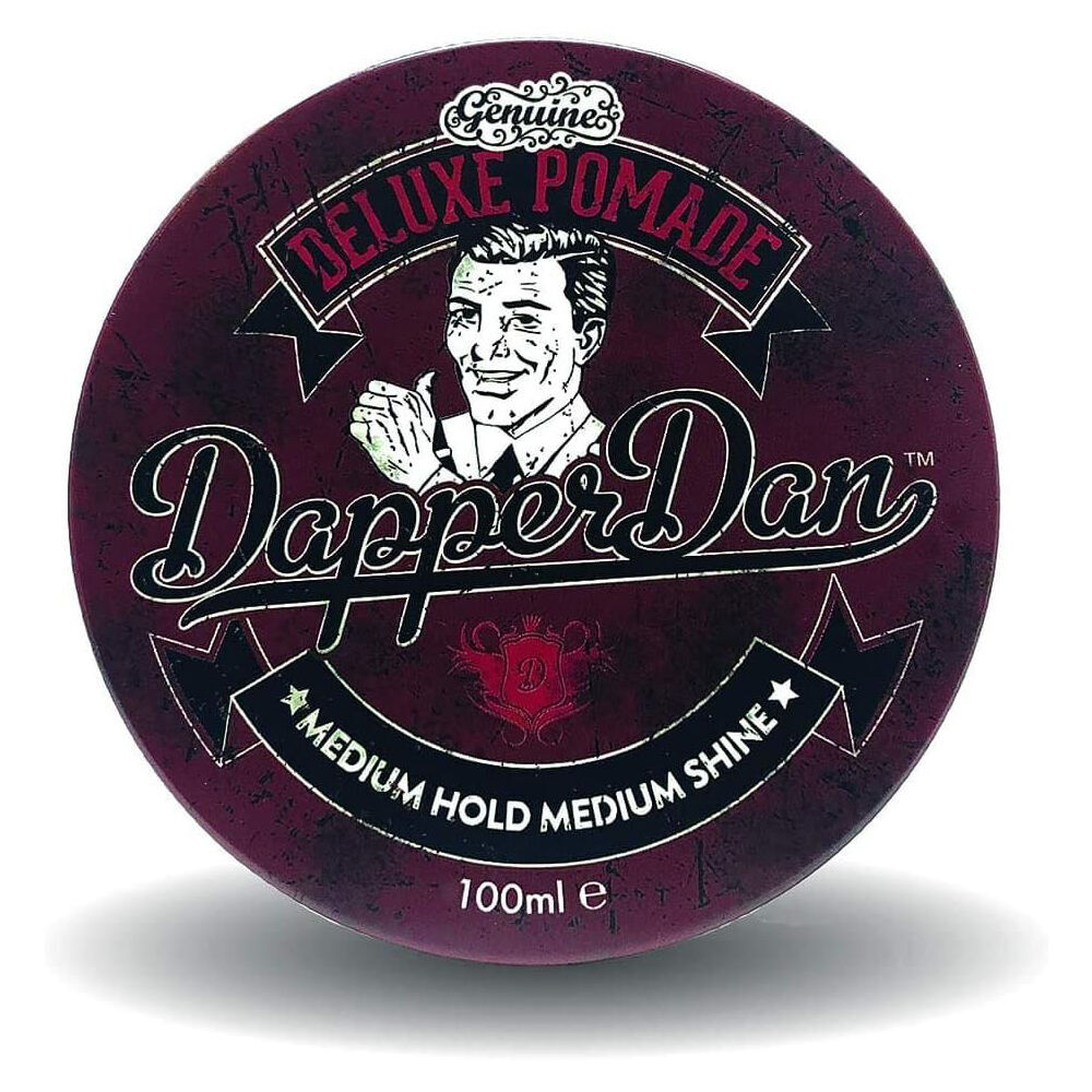2PK Dapper Dan Men's Deluxe Pomade Medium Hold & Shine 100ml