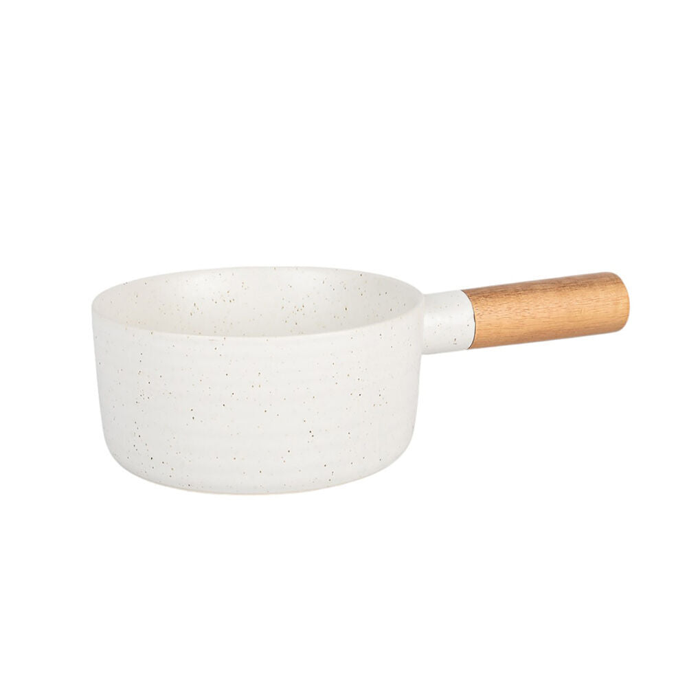 4PK NF Living Handled Bowl 28x15.5x7 Ceramic Durable Stoneware Serveware White