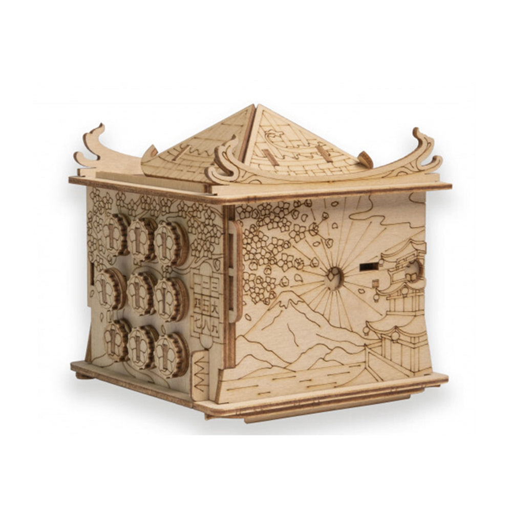 Escape Welt House Of The Dragon Wooden 3D Puzzle Box Kids Mystery Toy
