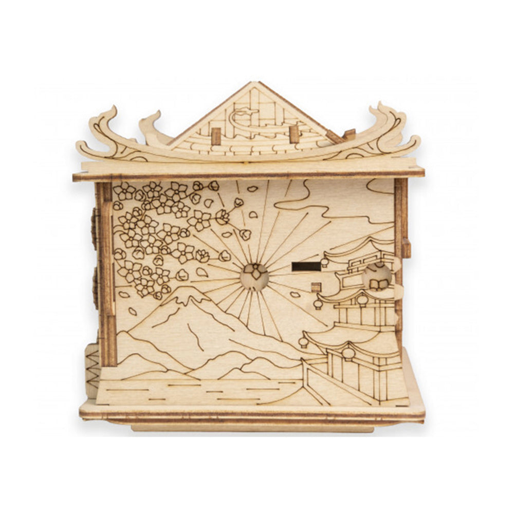 Escape Welt House Of The Dragon Wooden 3D Puzzle Box Kids Mystery Toy