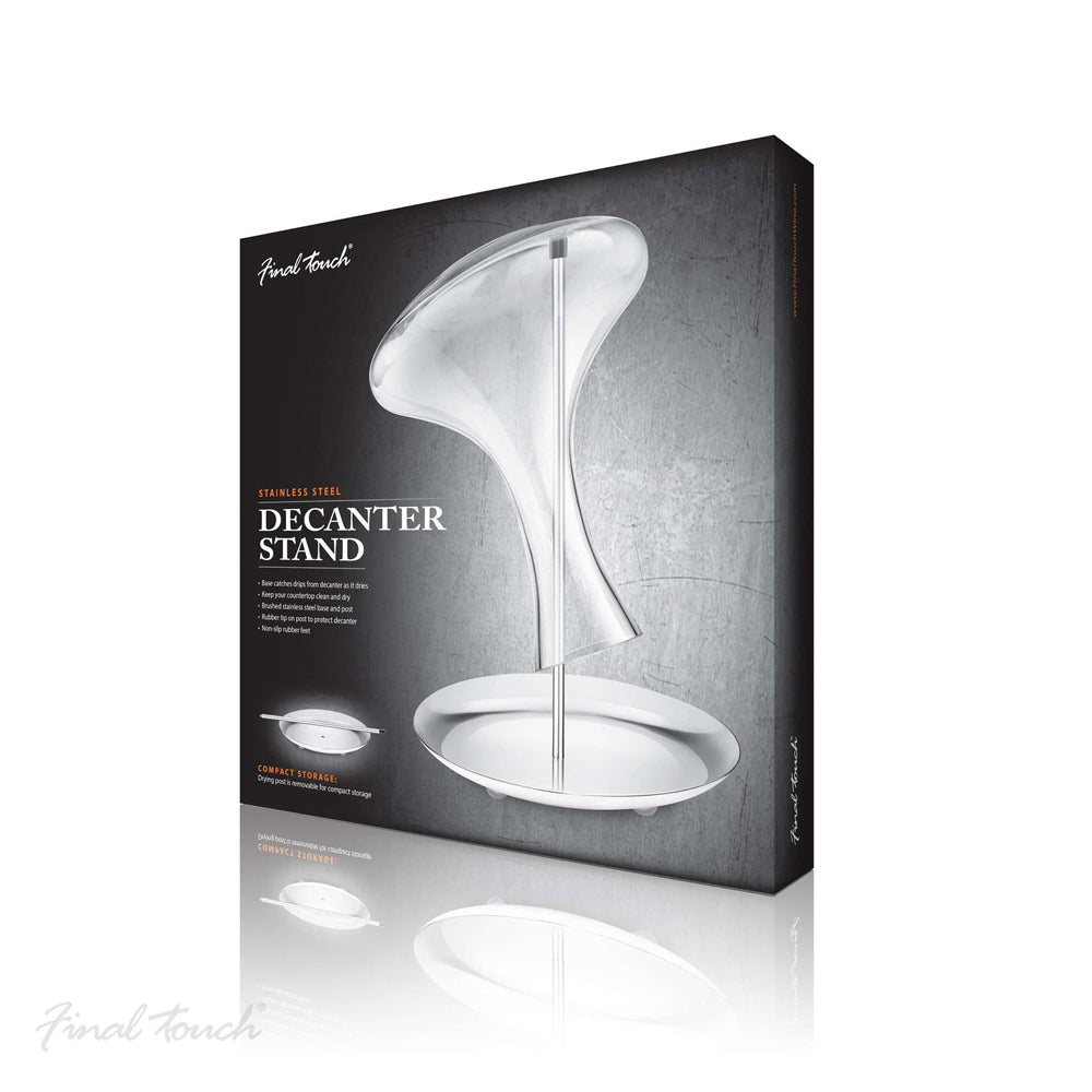 Final Touch Stainless Steel Decanter Stand Home Kitchen Barware