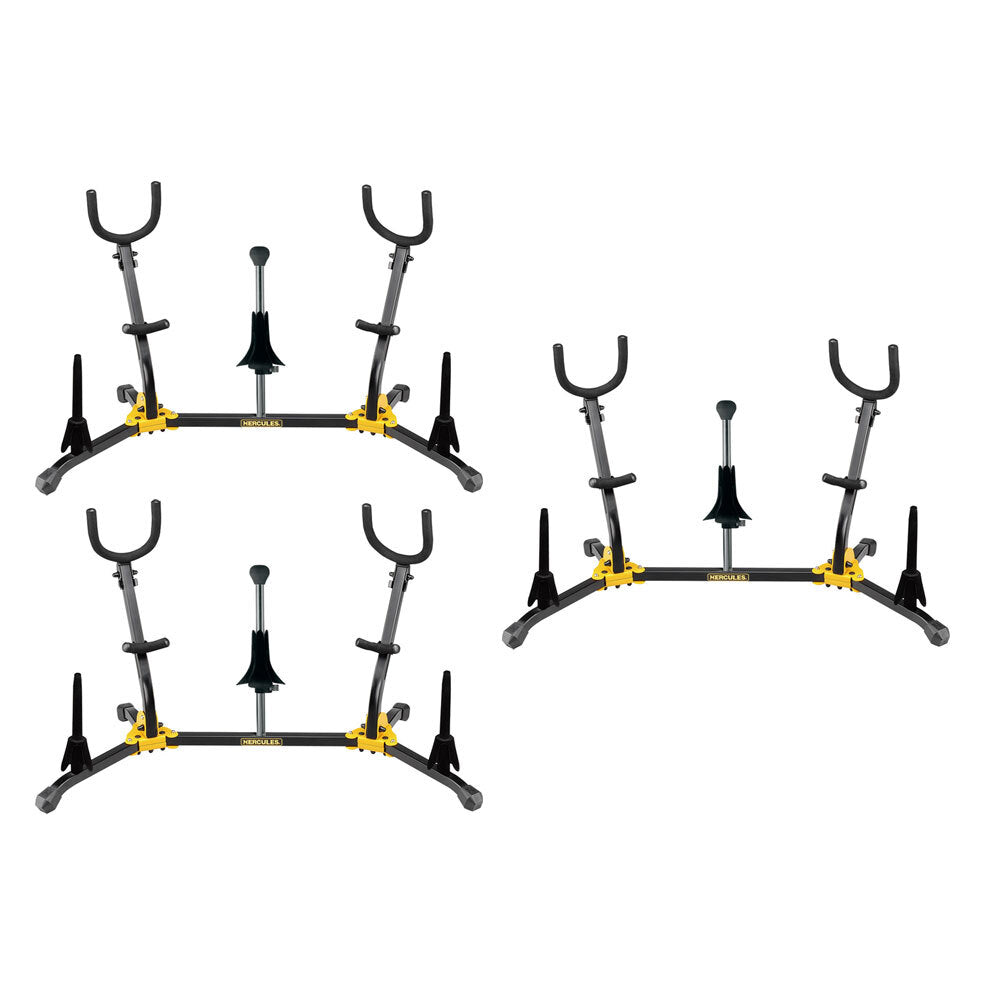 3PK Hercules Alto/Tenor Soprano Saxophone and Flute/Clarinet Stand