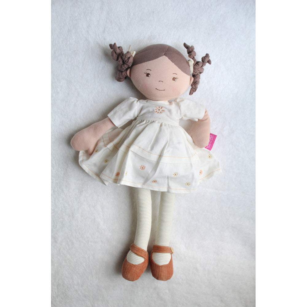 Bonikka Cecilia Linen Doll 42cm Soft Toy w/ Brown Hair 0m+