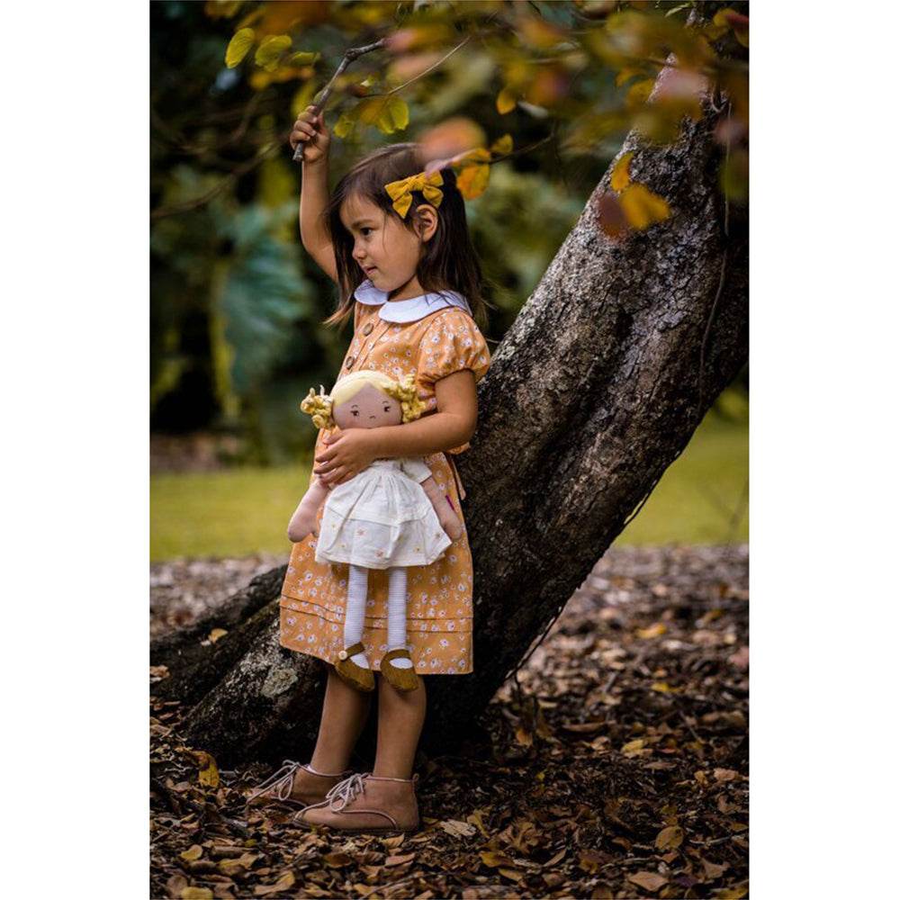 Bonikka Priscy Linen Doll 42cm Soft Toy w/ Blonde Hair 0m+