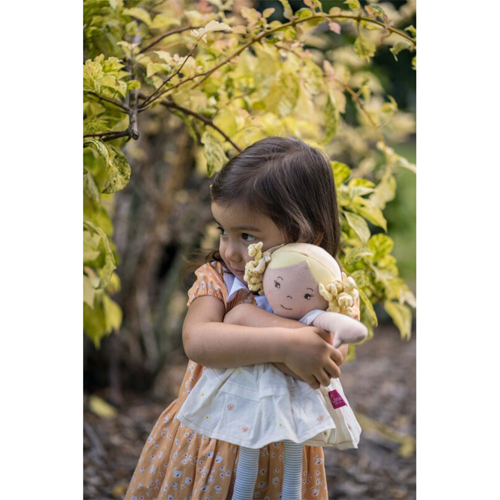 Bonikka Priscy Linen Doll 42cm Soft Toy w/ Blonde Hair 0m+