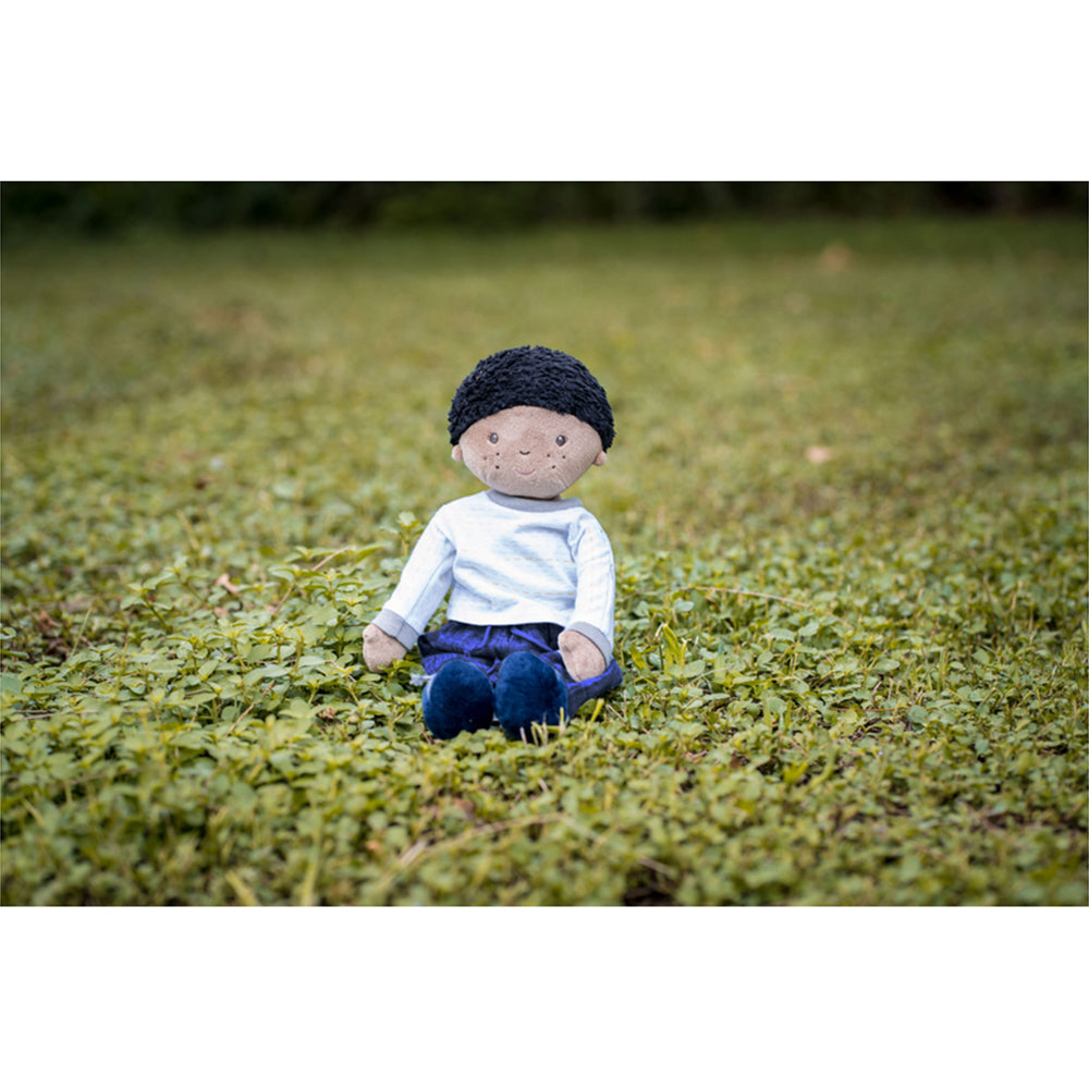 Bonikka Jayden Doll 42cm Soft Toy w/ Black Hair 0m+
