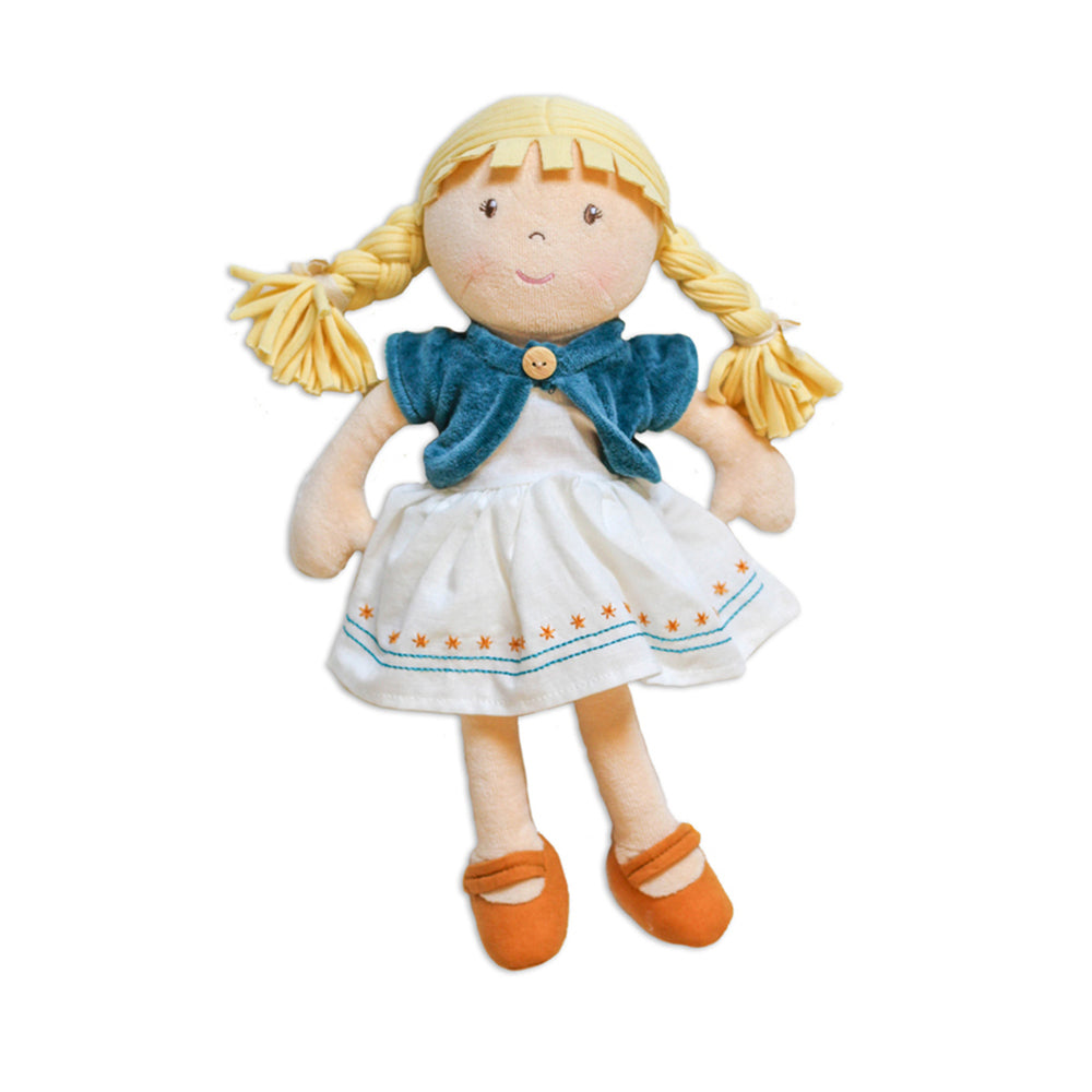 Bonikka Organic Lily Doll 32cm Soft Toy w/ Blonde Hair 0m+