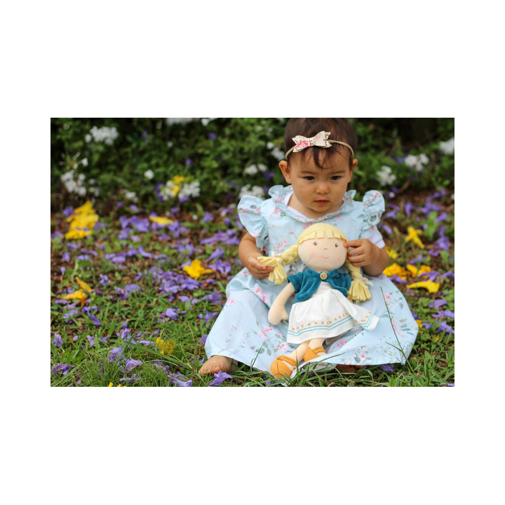 Bonikka Organic Lily Doll 32cm Soft Toy w/ Blonde Hair 0m+