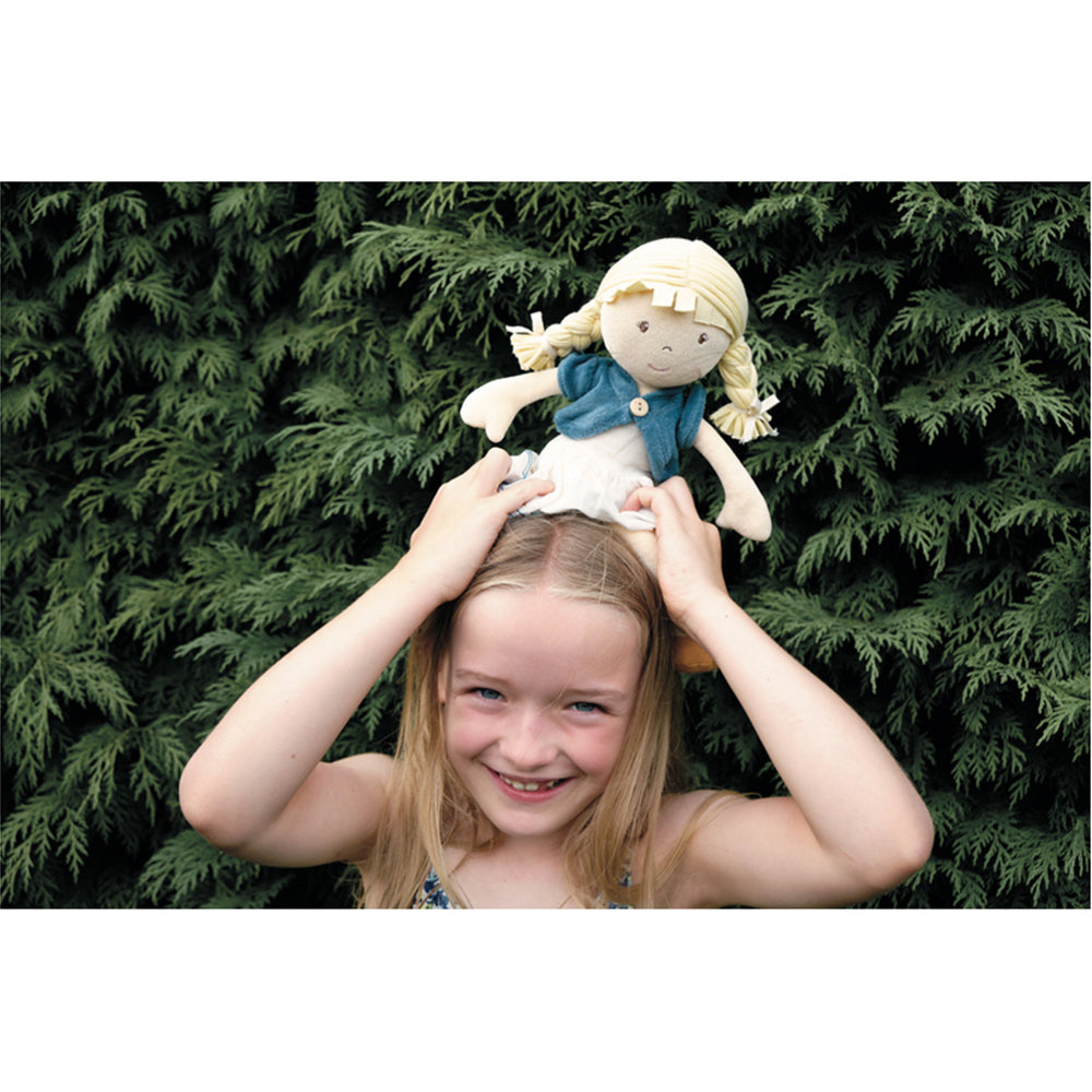 Bonikka Organic Lily Doll 32cm Soft Toy w/ Blonde Hair 0m+