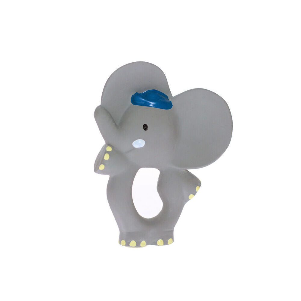 2PK Meiya and Alvin the Elephant Rubber Flat Baby Teething Toy Grey/White/Navy