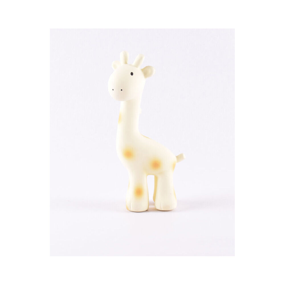 Tikiri Rubber Giraffe Zoo Animal 96002 Baby Teether 8x17cm - 0m+