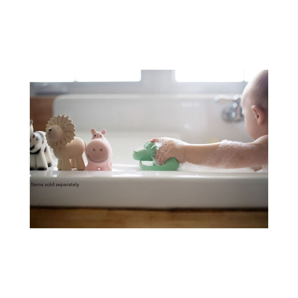Tikiri Rubber Zebra Zoo Animal 96005 Baby Teether 12x13cm - White 0m+