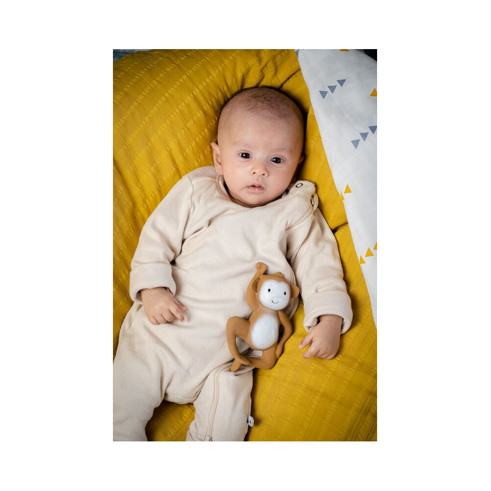 2PK Tikiri Rubber Monkey Flat Teether-Boxed 96031 Kids/Infant Chew Toy 0m+