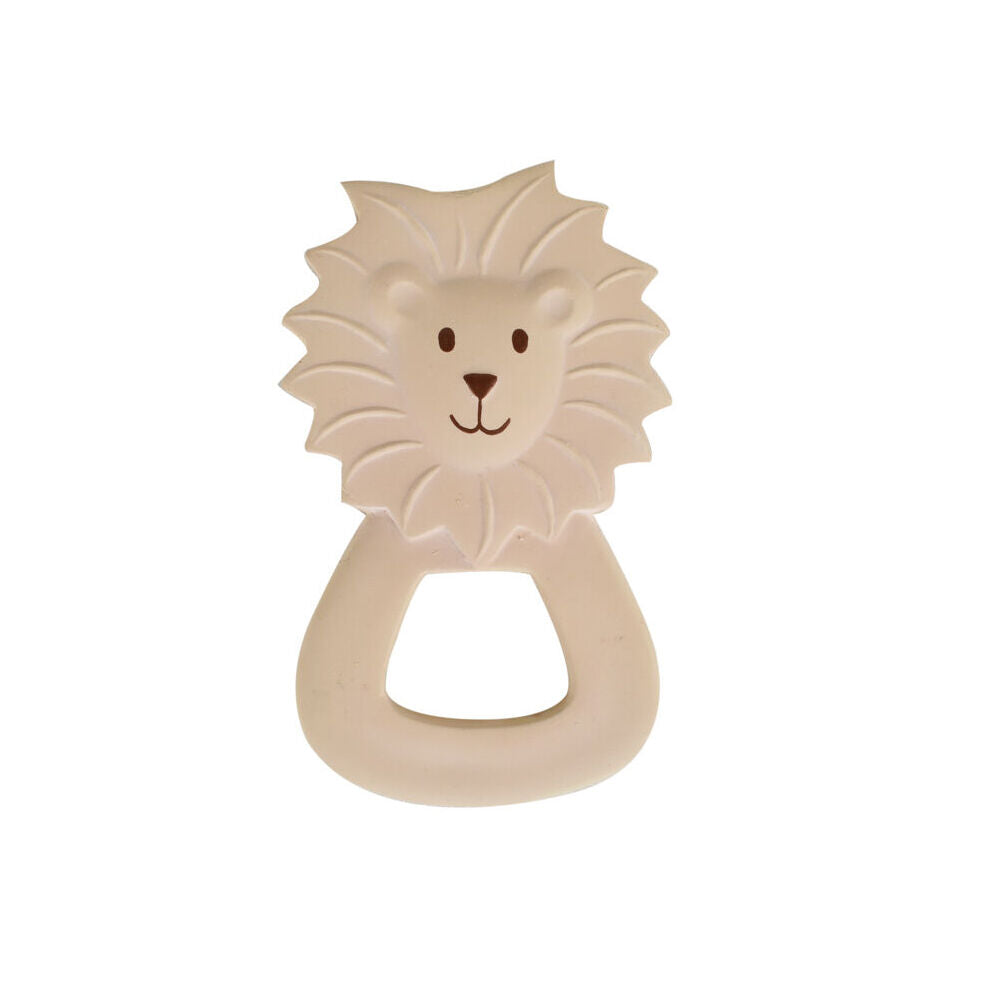 Tikiri Rubber Lion Flat Teether-Boxed 91506 Kids/Infant Chew Toy 0m+