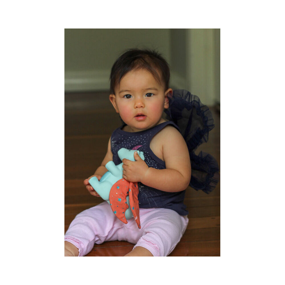 Tikiri 13cm Sunrise Dragon 95502 Baby Sensory Toy 0m+