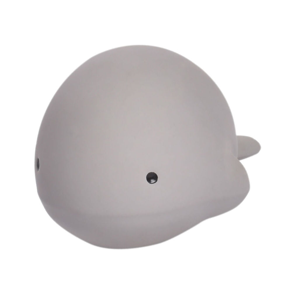 2PK Tikiri 10cm Ocean Buddy Rubber Whale 97502 Baby Toy 0m+ Grey