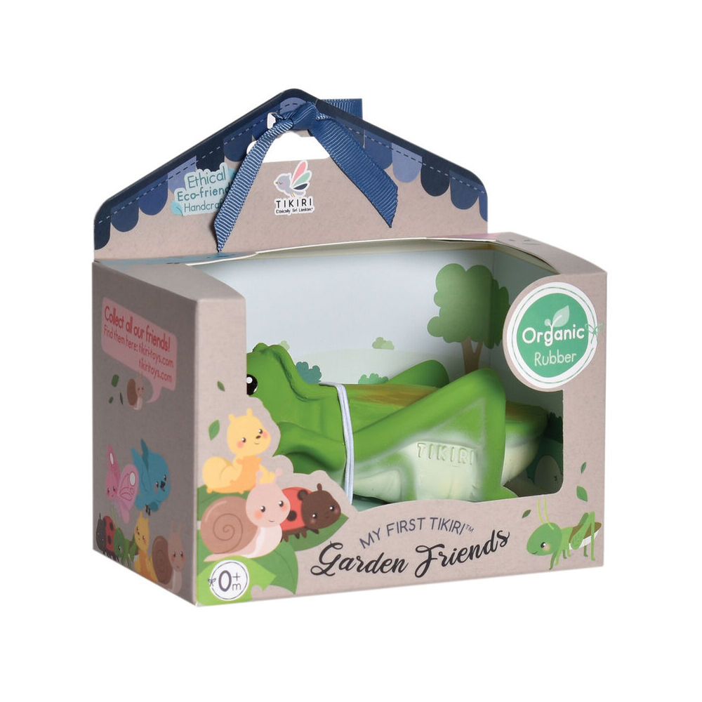 Tikiri Boxed Garden Friend Grasshopper 96503 Baby Toy Green 0m+
